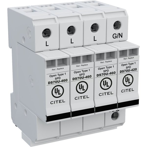 Citel Surge Protector, 3 Phase, 347/600V, 4 DS74US-347Y
